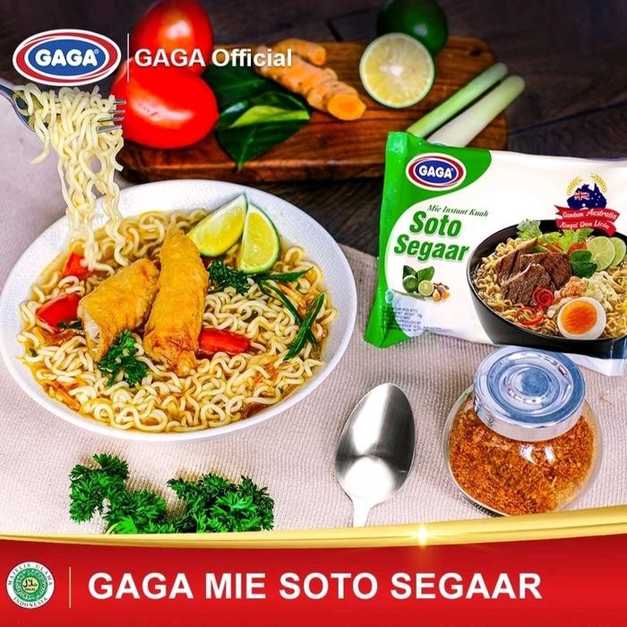 

Ready Mie Gaga Mie Instant Kuah Soto Segaar 70G ( Satu Dus Isi 40 Bungkus )
