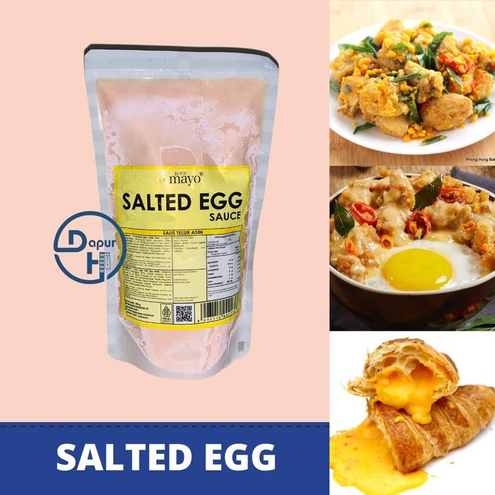 

TodayFre3sH- OMAYO SALTED EGG SAUCE 500 g Halal Saus Rasa Telur Asin Frozen