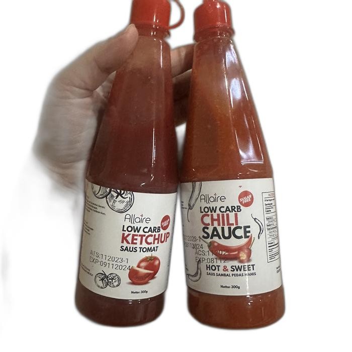 

TodayFre3sH- Bundling Saos Diet Keto Sambal dan Tomat Sugarfree Low Carb Lowcalorie