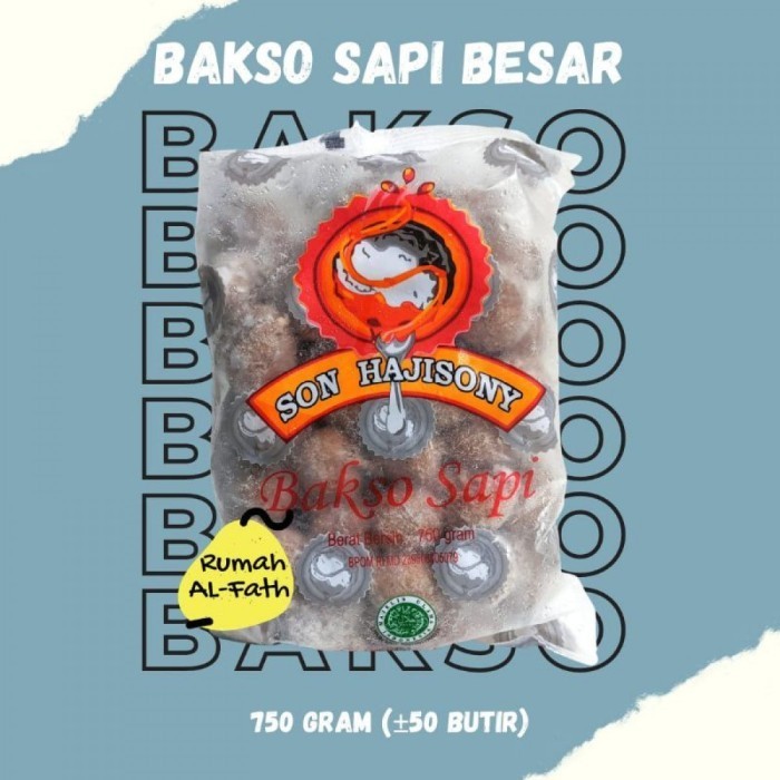

BeliSkrg,KirimHariini- Bakso Sapi 750gr by Bakso Son H. Sony Lampung