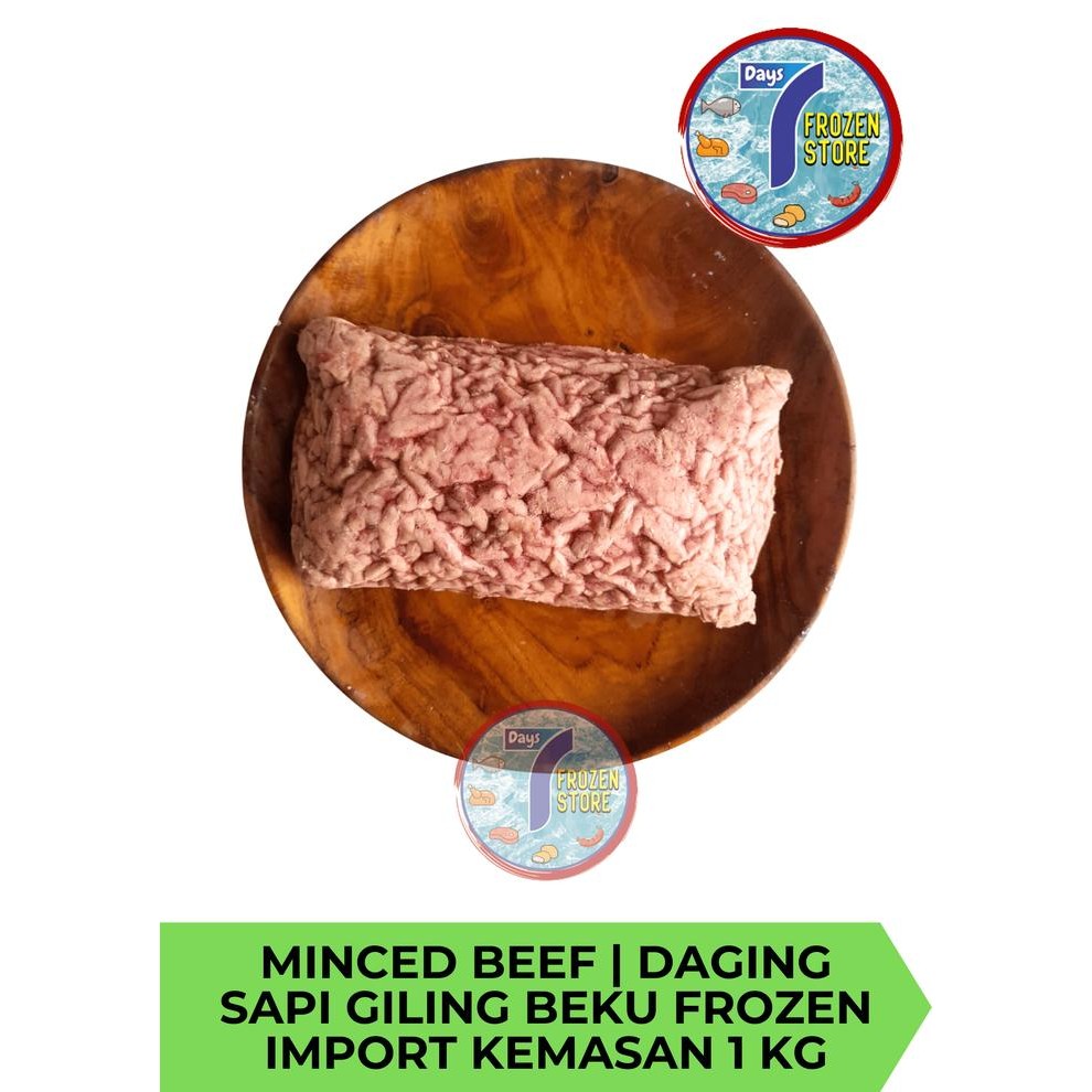

BeliSkrg,KirimHariini- Minced Beef / Daging Sapi Giling Beku Import kemasan 1 kg