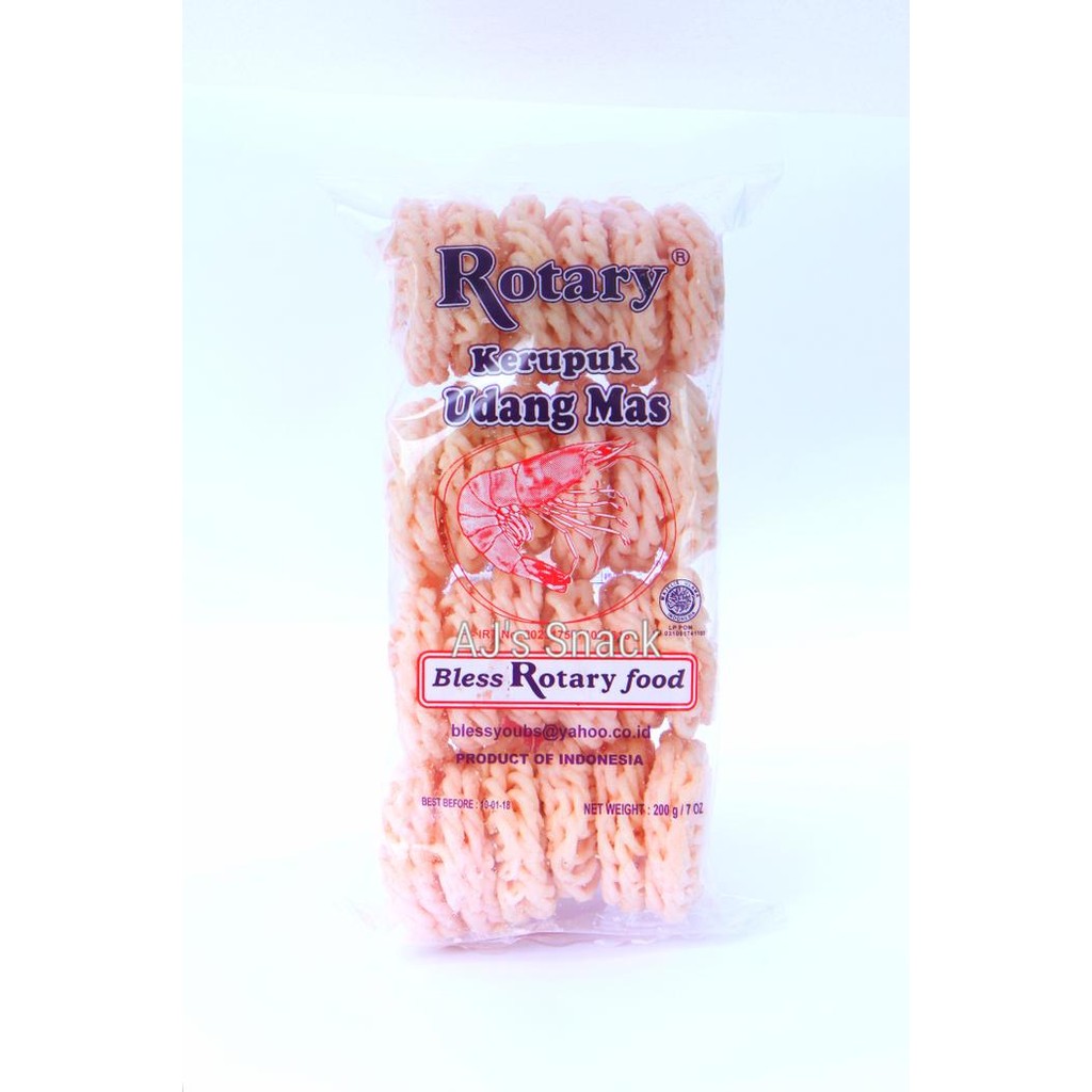

PastikanDikirimLgsg- KERUPUK UDANG MAS 200GR / FREE PACKING BUBBLE WRAP / ROTARY