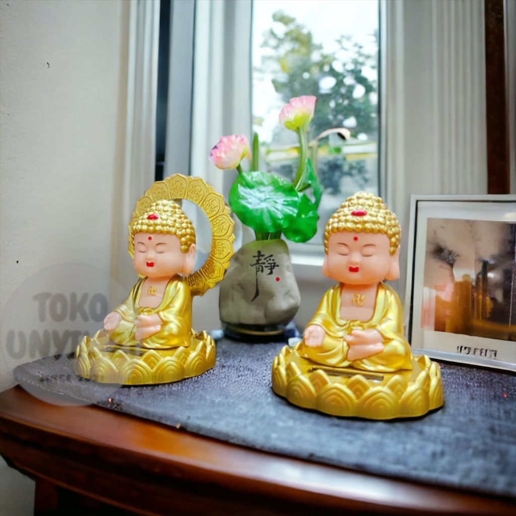 Pajangan Biksu Buddha Sakyamuni / Pajangan Biksu Buddha Gautama / Pajangan Dashboard Mobil Lucu /