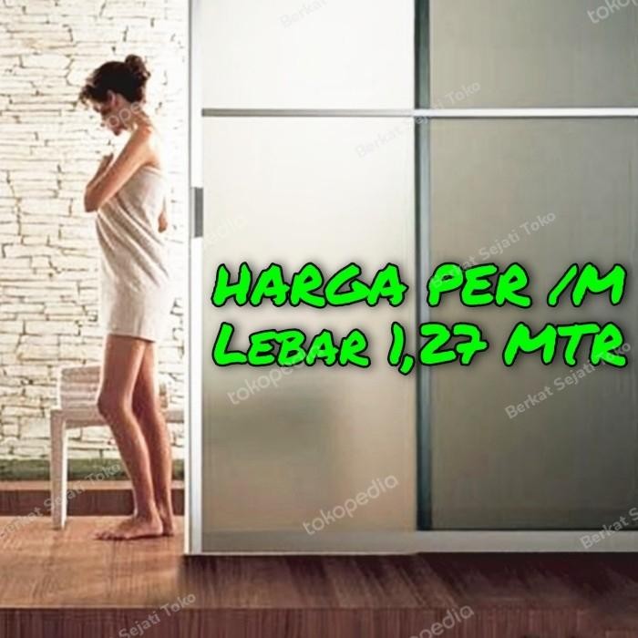 BintangEmaSs- Stiker Sticker Kaca Film Sandblast Sunblast Motif Pasir Es Buram Meter