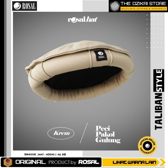 Elhaz- Peci Pakol Gulung Afghan Pria Taliban Style By Rosal Original