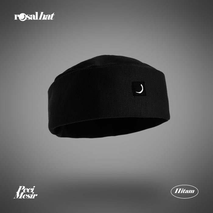 Elhaz- Peci Mesir - Hitam Merah / Rosal Hat/ Peci Pakistan / Topi Muslim