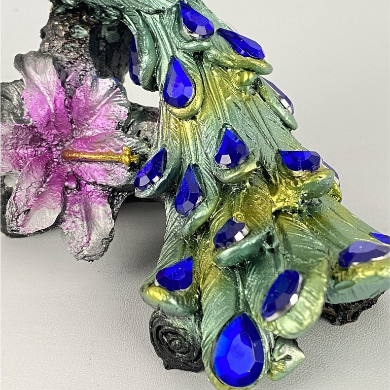 Pajangan Burung Merak Pajangan Hiasan Patung Animals Hewan Burung Merak Bahan Resin