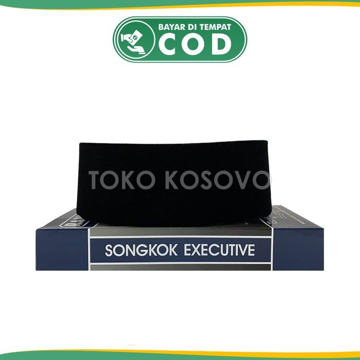 Hayat- Peci Songkok Kopiah Rahmat Ac Hitam Polos Grosir