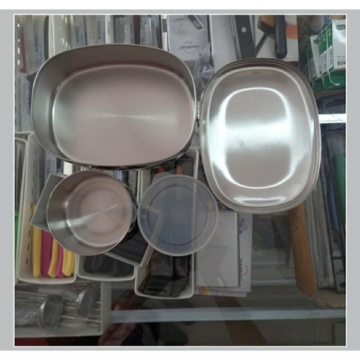 152016 Lunch Box with inner box 16cm Zebra Stainless Steel 304