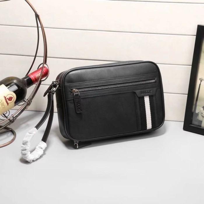 POUCH BALLY Handbag Pria Clutch Bally Authentic Fullset