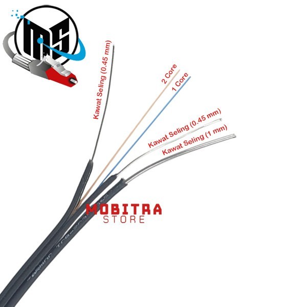 Jaya - Kabel Fo 2 Core Kabel Drop Core 2 Core Sm Cable Fiber Optic