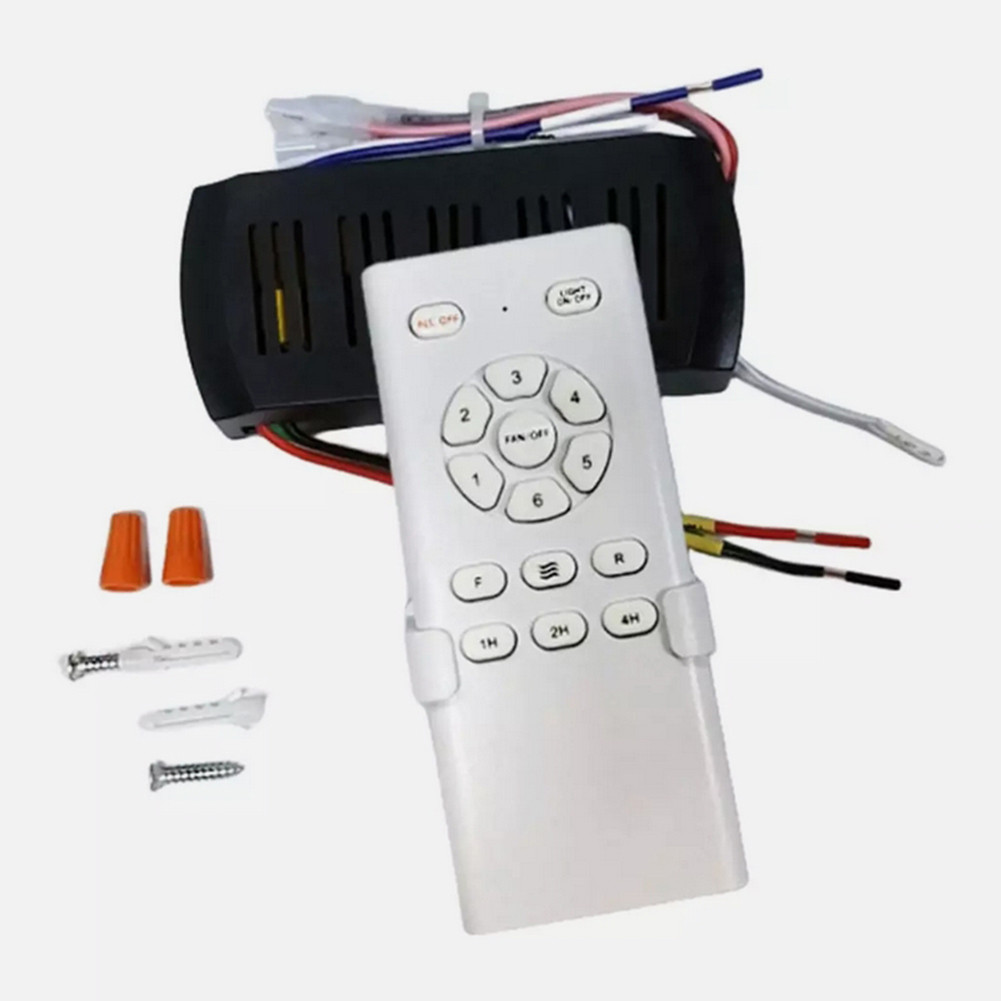 Ceiling Fan Light Remote Control Receiver Kit 6 Speed ​​Dimmer DC Output Remote Control Ceiling Fan 