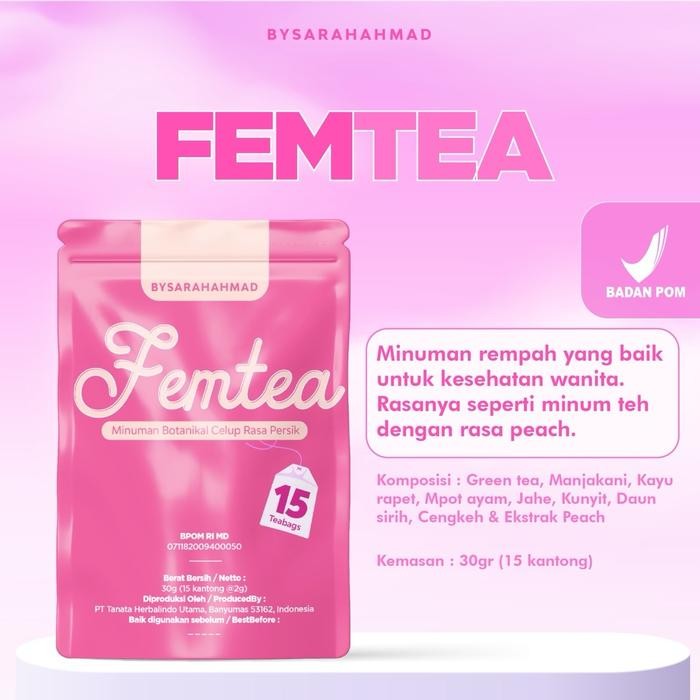 

Femtea Rasa Peach Bysarahahmad - Minuman Sehat Berkhasiat Kewanitaan
