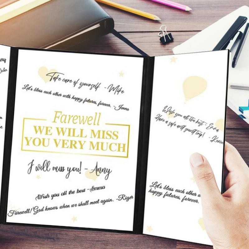 Anniversary Guest Book Farewell Signature Book Guestbook Signature Board We Will Miss You Very Much 
