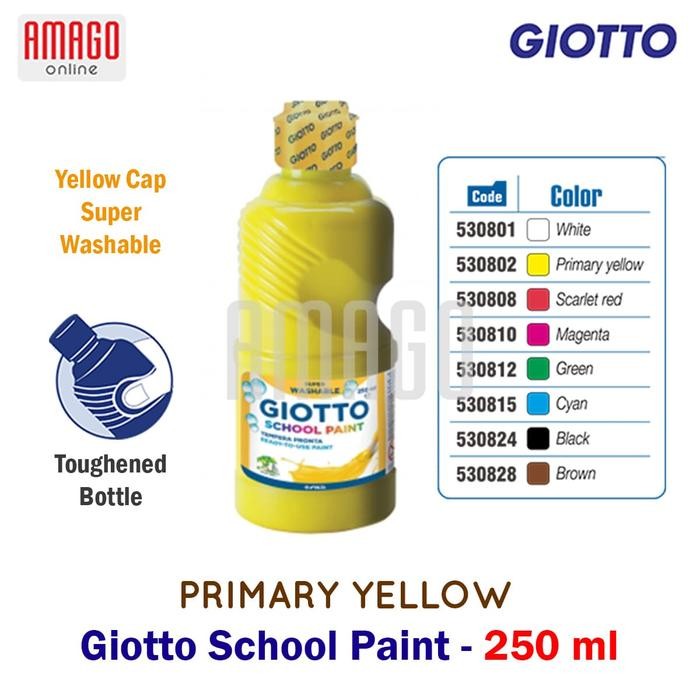 

GIOTTO SCHOOL PAINT - YELLOW - 250 ml - 530802