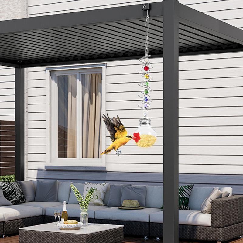 Garden Hummingbird Feeder Garden Bird Feeder Hummingbird Feeder Backyard Bird Feeder Spiral Tail Bir