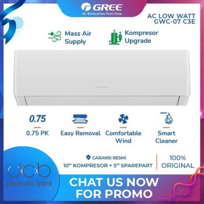 GREE AC 3/4 PK DELUXE LOW WATT LOW VOLTAGE PREMIUM SERIES