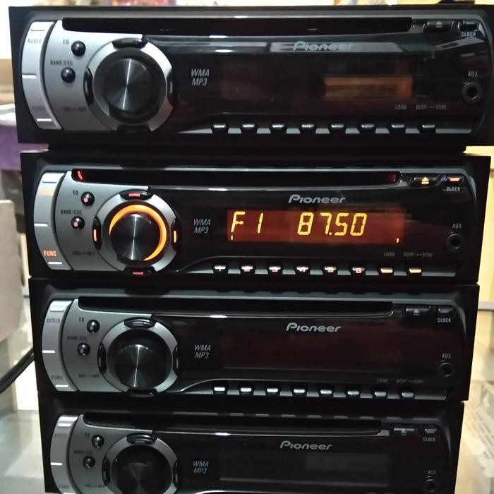 Pioneer cd mp3 aux radio am fm head unit singledin audio mobil
