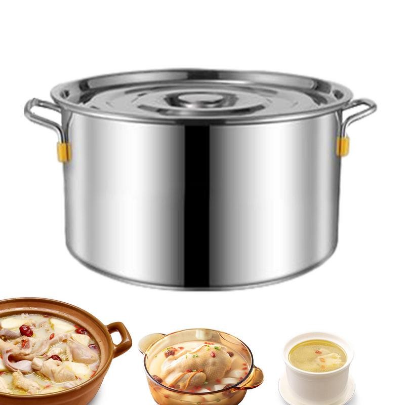 Stainless Steel Stock Pot Stainless Steel Large Capacity Stockpot Whole Clad Stock Pot Canning Pot S