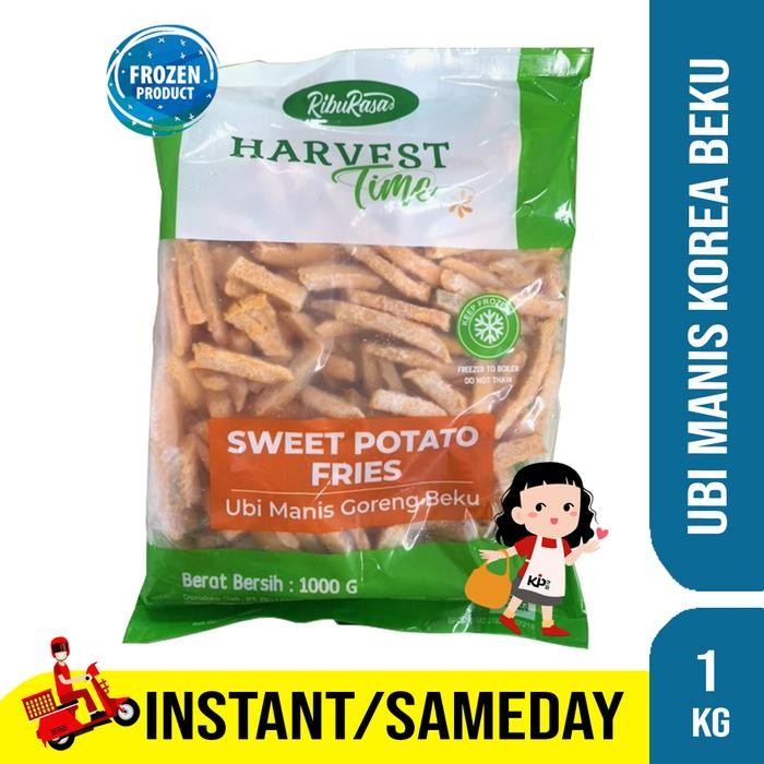 

HARVEST TIME SWEET POTATO FRIES 1 KG UBI MANIS KHAS KOREA NON GMO