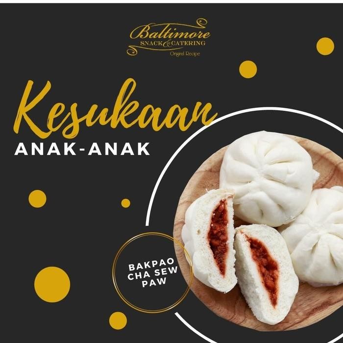 

BARANG TERLARIS Baru DIMSUM BAKPAO CHA SEW PAO Ayam 12pc Halal NO MSG PNGWET FAV resto