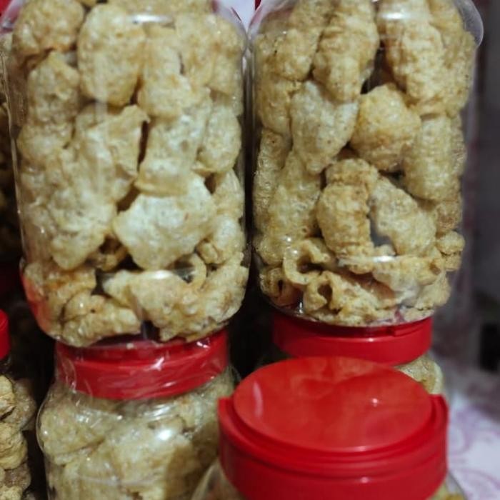 

terbaru !!! kerupuk kulit babi kemasan 1/2kg ready