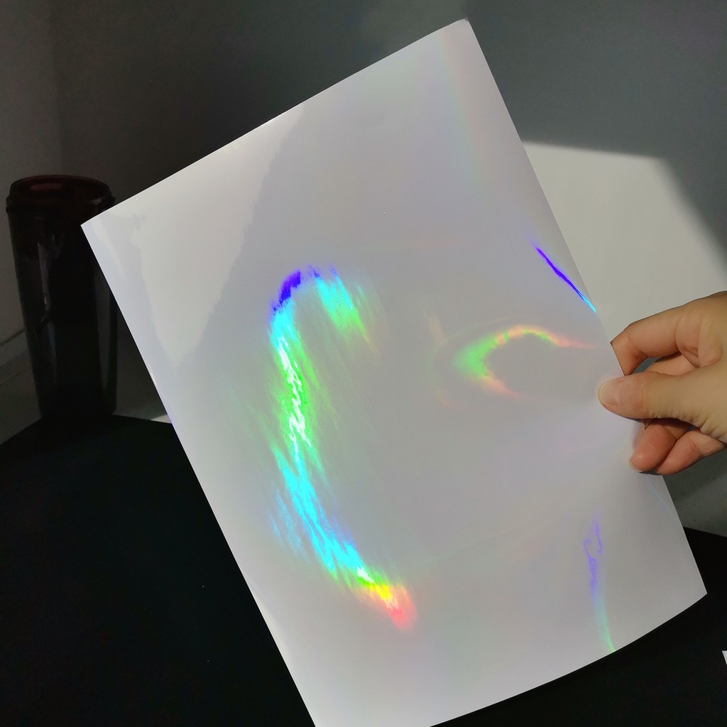 

Transprent Foil Big Head Back Holographic Photo Paper For Head 50 Sheets 210 X 297 Mm Diy Package