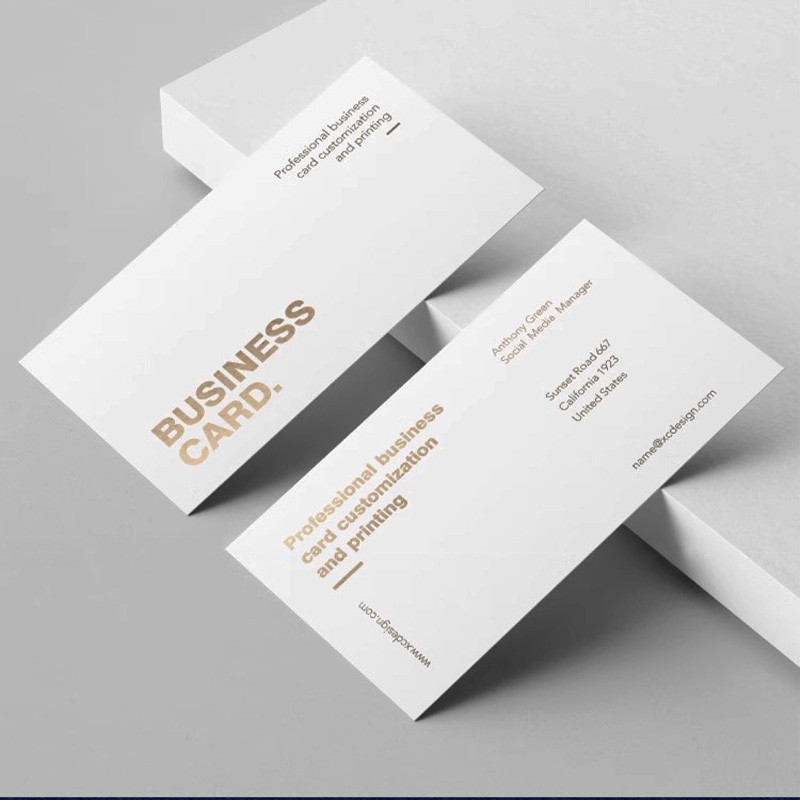 

Custom Business Card Cotton Paper Kraft Special Paper Business Card Embossed And Debossed Hot