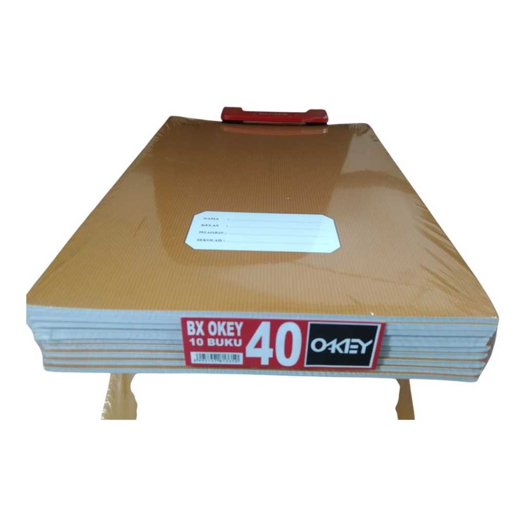 

1 Pack / 10 Pcs Buku TuliY OKEY KRAFT / Buku Campuy Kiky Isi 40 Lembar