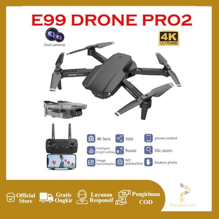 ( FreeOngkir ) Drone Kamera / Drone Camera E99 PRO2 E99 PRO 2 Foldable Dual Camera Terlaris Termurah