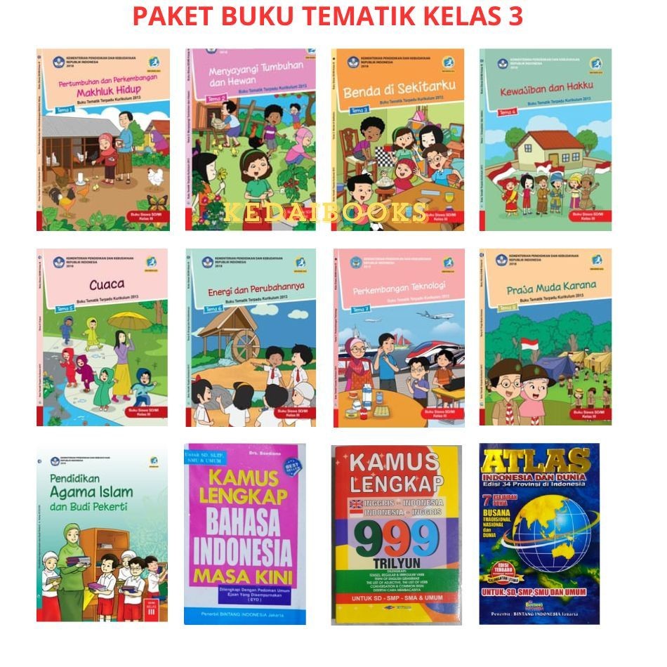 Buku Tematik Kelas 3 Tema 7 / Buku Tema 7 Kelas 3
