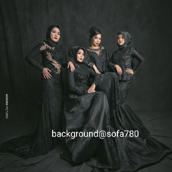 background studio foto abstrak hitam UK 4x6m
