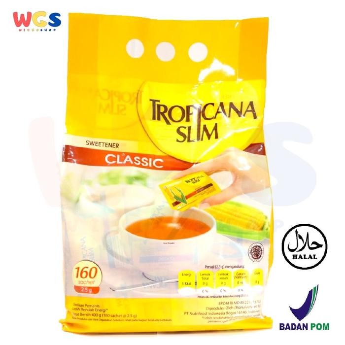

Tropicana Slim Sweetener Classic 160 Sachets x 2,5gr
