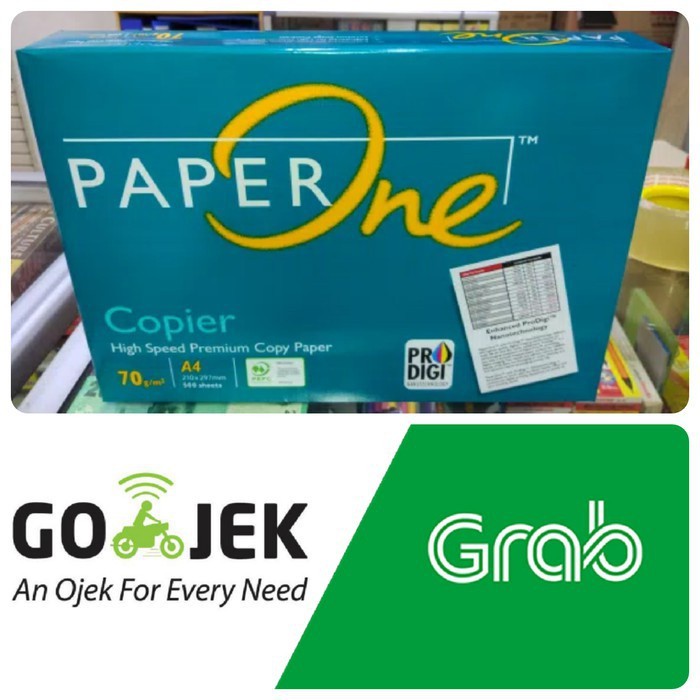 

PAPER ONE 75GR A4 F4 QUARTO / G0SEND GR4B INSTAN ONLY / KERTAS FOTOCOPY / KERTAS PRINT
