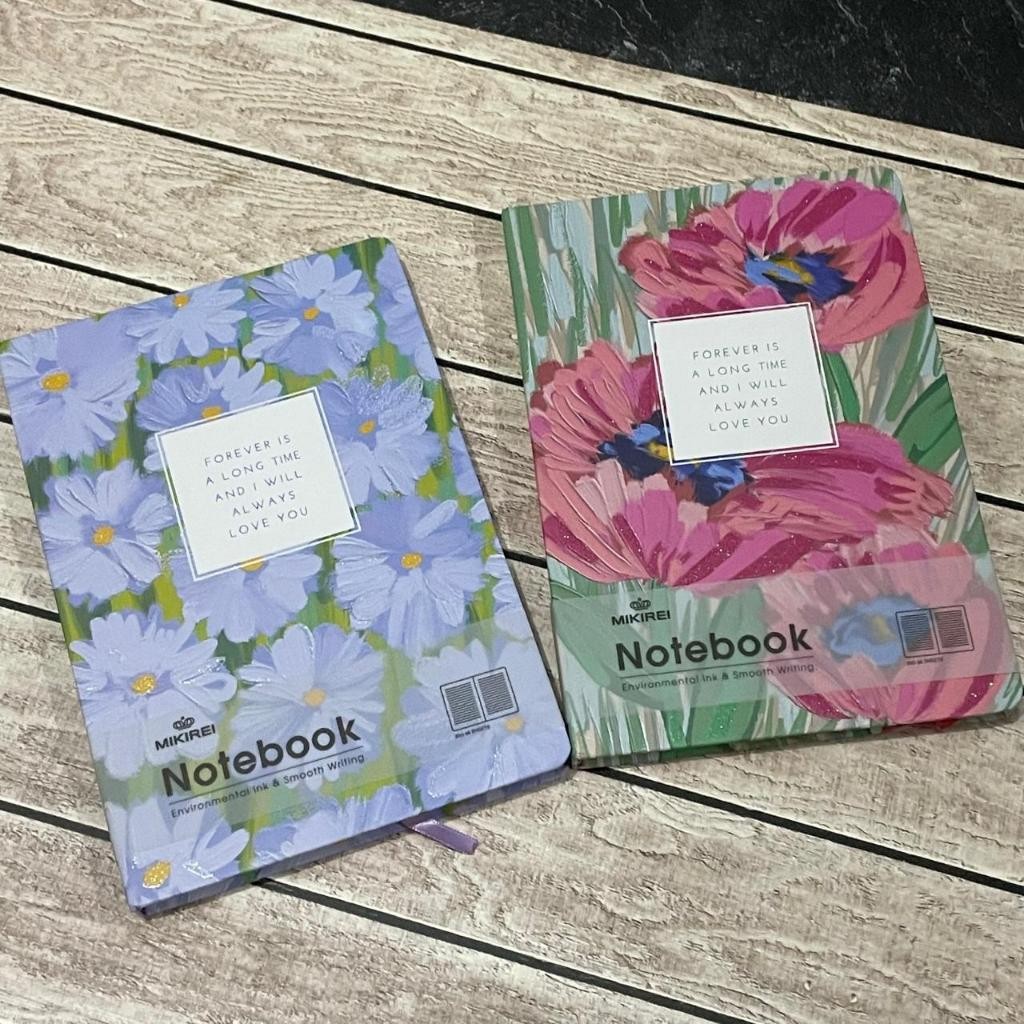 

MIKIREI Diary Camomile Tulip Peach Tomato Hardcover Diary Buku Note Book Planner A5 Ruled with