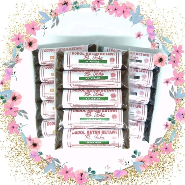 

DODOL BETAWI ASLI KETAN PARIS - HB TOHA OLEH OLEH KHAS JAKARTA (1 PAK GULUNGAN ISI 5pcs 750gr)
