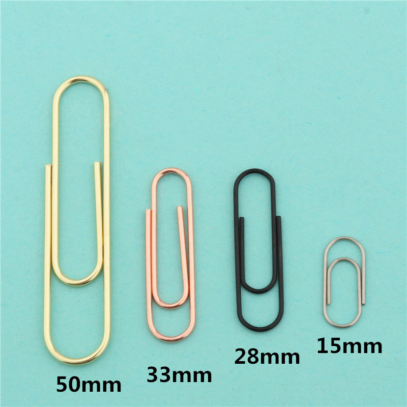 

15/28/33/50Mm Notebook Memo Pad Bookmark Binder Paperclips Accessories Paper Clips Binding Supplies