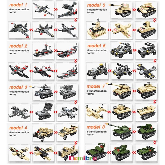 terbaru  mainan brick 1030pcs tank ww2 tentara pesawat mainan anak ready