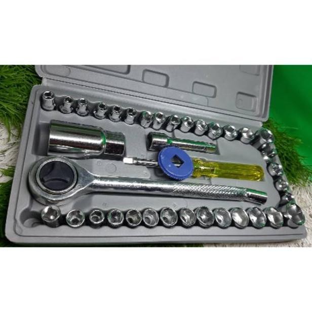 Ready Kunci SHOCK 40pcs / ENGKOL combinasi socket wrench SET.