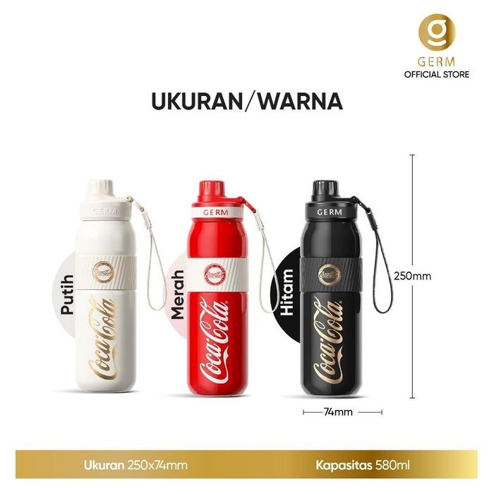 CODGERM Coca-Cola B37 Cangkir Termos Baja Tahan Karat Cangkir Kopi Cangkir Termos numan Dingin