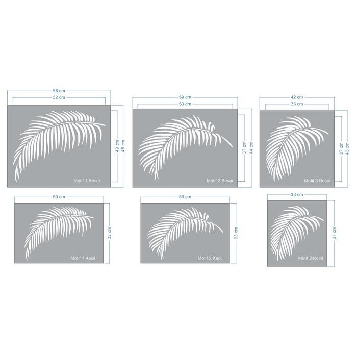 

Stencil Dinding, Wall Stencil, Stencil Motif 13 #Gratisongkir