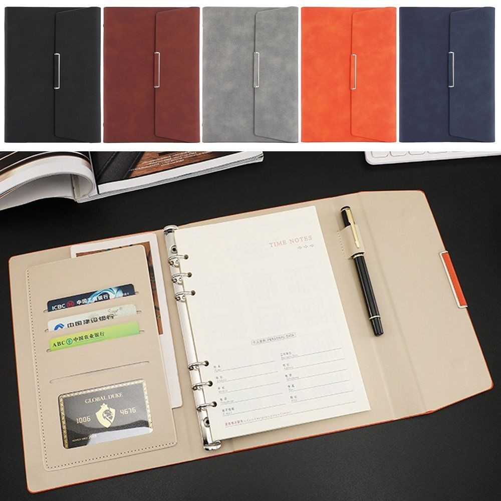 

Portable A5 Binder Notebooks Daily Weekly Planner Loose-Leaf Note Pads Sketchbook Memo Book School