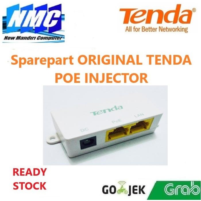 JTTOP" POE INJECTOR TENDA POE SPLITTER POWER OVER ETHERNET ( OEM TENDA )