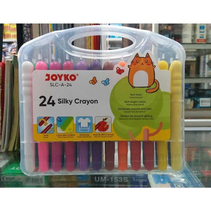 

Krayon Halus / Silky Crayon - Joyko Slc-A-24 24 Warna #Gratisongkir