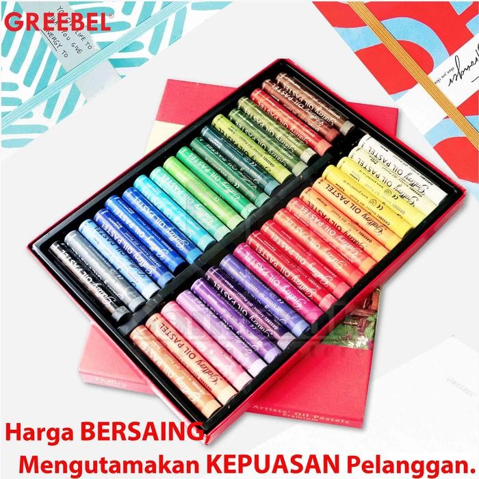 

Crayon Greebel Artist 36 Warna / Krayon Gambar Profesional Mewarnai / Oil Pastel Art Premium 36