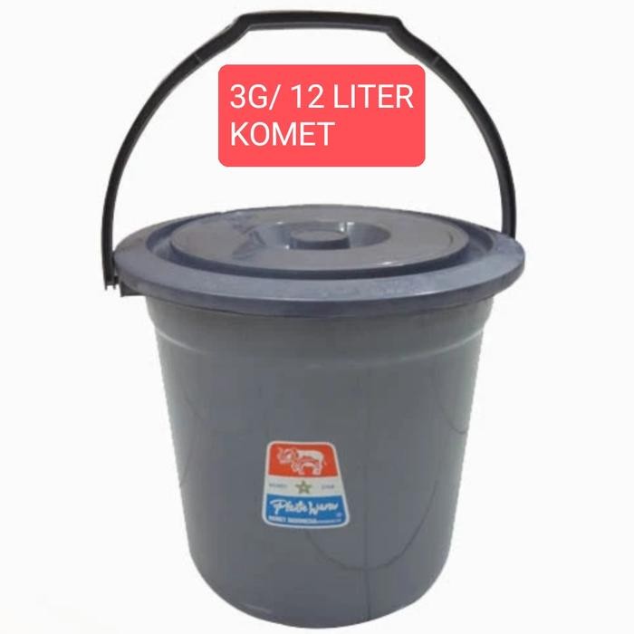 PaCkingCepat- Ember Plastik + Tutup 3G Komet/ Ember Plastik + Tutup 12L