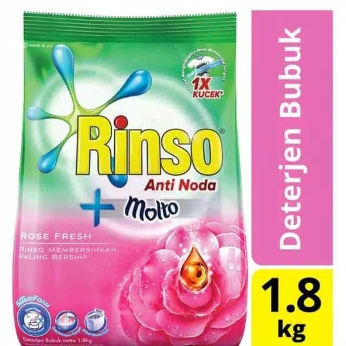 Rinso Anti Noda Molto Rose 1,8 kg / Rinso Pink 1,8kg / Rinso 1800 gram