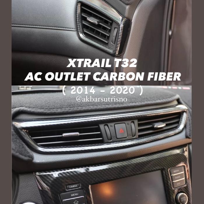 AC OUTLET COVER NISSAN XTRAIL T32 CARBON FIBER X - Trail t32 NISSAN XTRAIL T32 X TRAIL