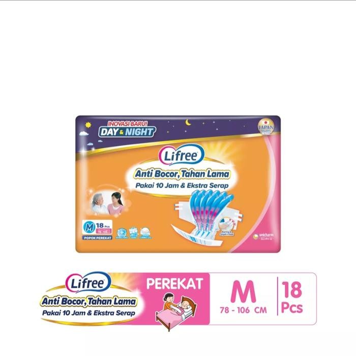 Lifree popok perekat M18 / Lifree perekat M 18