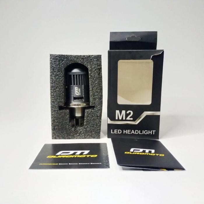 DUROMOTO M2 Pro M2pro Lampu Led Bifocal Lens Headlamp Motor H4